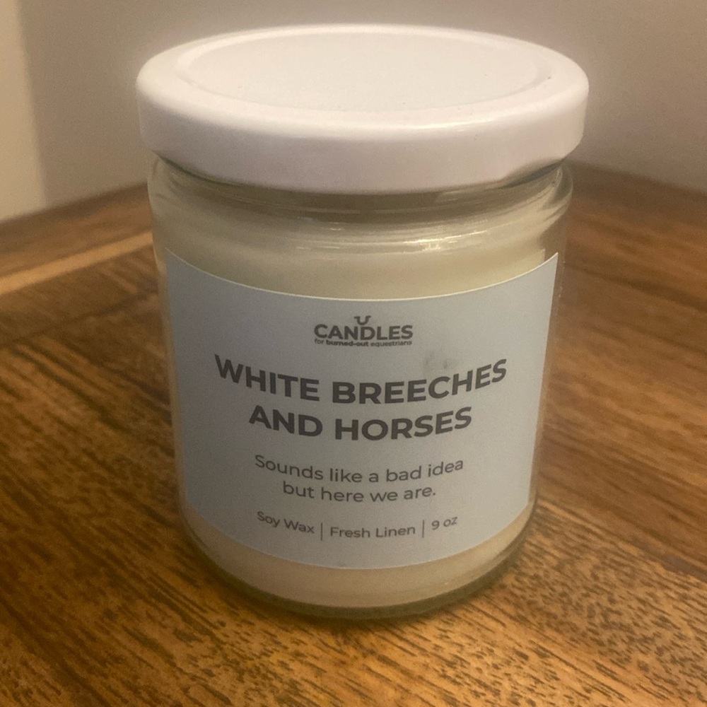 Soy Candles For Burned Out Equestrians New Fresh Linen Scent